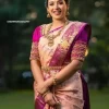 Jacquard Saree For Women (Pink, 6.3m)