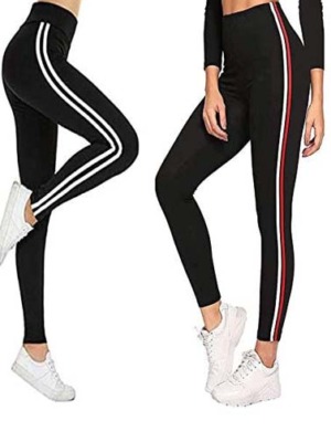 Gym wear Leggings Ankle Length Free Size Combo Workout Trousers