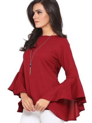 Plain Maroon Coloured Top