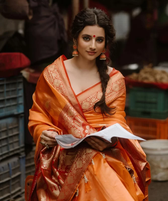 Woman saree ethical wear
