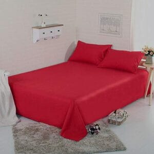 Seasons Double Royal Maroon Bedsheet with 2 Pillow Cover