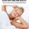 Seasons Double Bedsheet, 2 Pillow Cover Light Blue