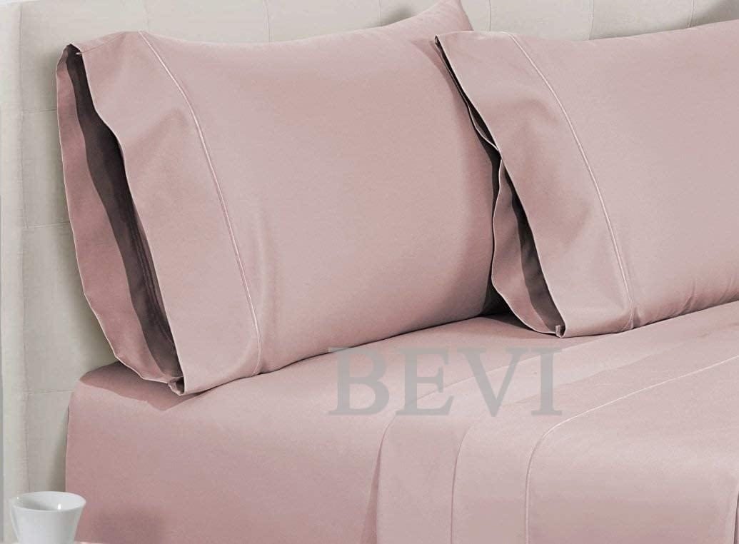 Seasons Double Bedsheet with 2 Pillow Cover,Onion Peach - Image 3
