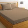 Seasons Bedsheet for Double Bed King Size with 2 Pillow Covers,Maroon