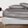 Seasons Bamboo Silk Light Grey Colour Bedsheet