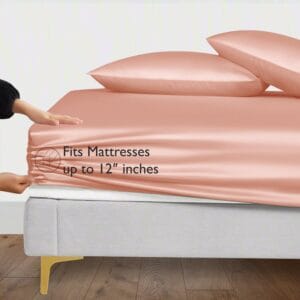 Seasons Bamboo Silk Rose Gold Colour Bedsheet