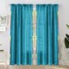 Seasons Sheer Long Door Curtains 8 Feet Curtain, Blue