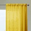 Seasons Sheer Curtains 9 Feet, Set of 2 Curains, Mustard
