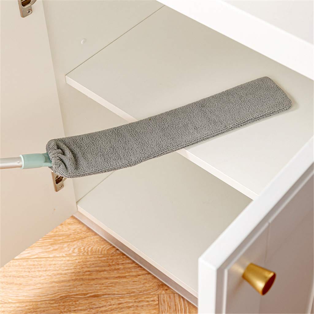 Seasons Dust Brush, Retractable Gap Dust Cleaning Artifact Good Grips Microfiber Hand Duster, Removable and Washable Telescopic Dust Collector for Home Bedroom Kitchen - Image 3