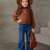 Girls Regular Fit Cerulean Blue Jeans