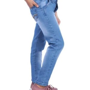 Alternative view of Girls Slim Fit Denim Light Blue Jeans