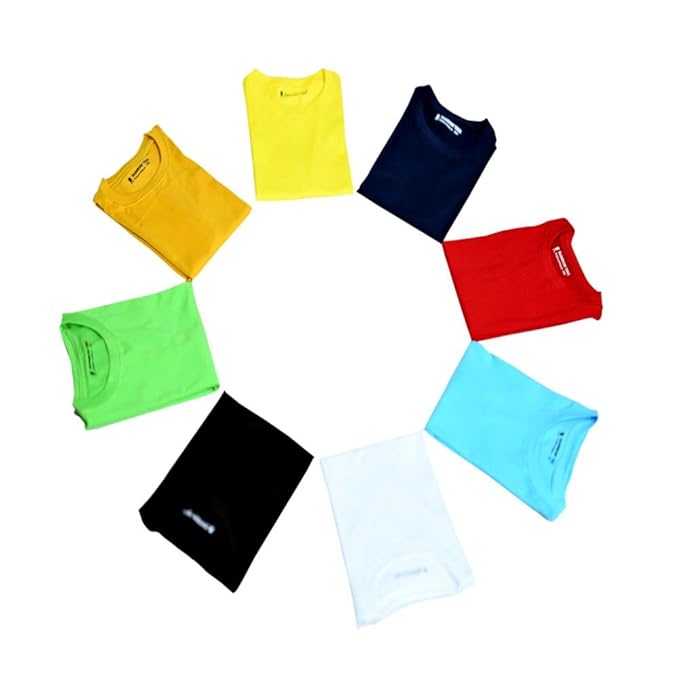 Boy Pure Cotton Plain Light Yellow T Shirts - Image 4