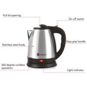 Cello Electric Kettle Quick Boil- Popular, Black, 1.5 Ltr Electric Kettle??(1.5 L, Black)