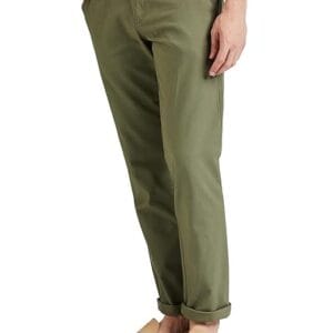 Men Casual Cotton Light Olive Pants
