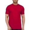 Men Plain Cotton Red T-Shirt