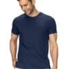 Men Regular Fit Navy Blue T-Shirt