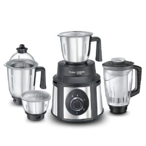 Prestige Endura 1000 Juicer Mixer Grinder (4 Jars,Black with Silver)