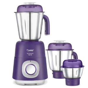 Prestige SUPREME 750 W Mixer Grinder,3 Jars (1500 ml,1200 ml,450 ml) 750 Juicer Mixer Grinder (3 Jars,Violet)