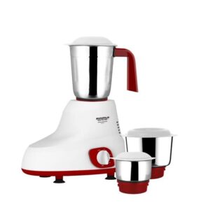 Maharaja Whiteline STELLAR EVO MX-229 500 Mixer Grinder (3 Jars,Red & White)