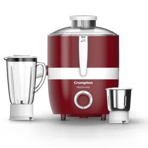 Crompton Fresh-Mix FRESH MIX 500 Juicer Mixer Grinder (2 Jars,White,Red)