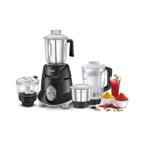 Prestige 42540 Hyperius 750 Mixer Grinder With Atta Kneading and Veggie Chopping Function,Strong and Durable body,High Power Mixer Grinder (4 Jars,Black)