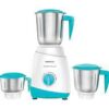 Havells Aspro 500W Mixer Grinder 3 Jar (White & Light Blue)
