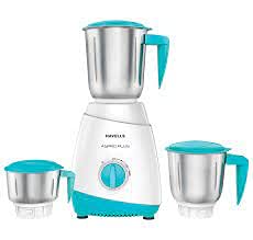 Havells Aspro 500W Mixer Grinder 3 Jar (White & Light Blue)