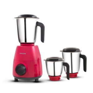 Philips HL7505/02 Daily Collection 500 W Mixer Grinder (3 Jars,Red,Black)