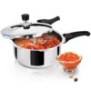 Milton Pro Cook Sandwich Bottom Stainless Steel Pressure Cooker with Outer Lid, 2 L Induction Bottom Pressure Cooker?(Stainless Steel)