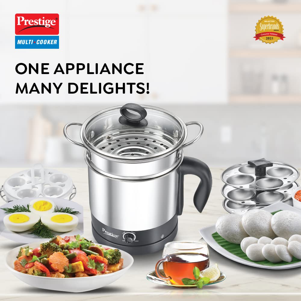 Prestige PMC 3.0 PLUS (600 Watt) Stainless Steel Multi Cooker with Concealed Base Electric Pressure Cooker??(1.5 L, Silver) - Image 3