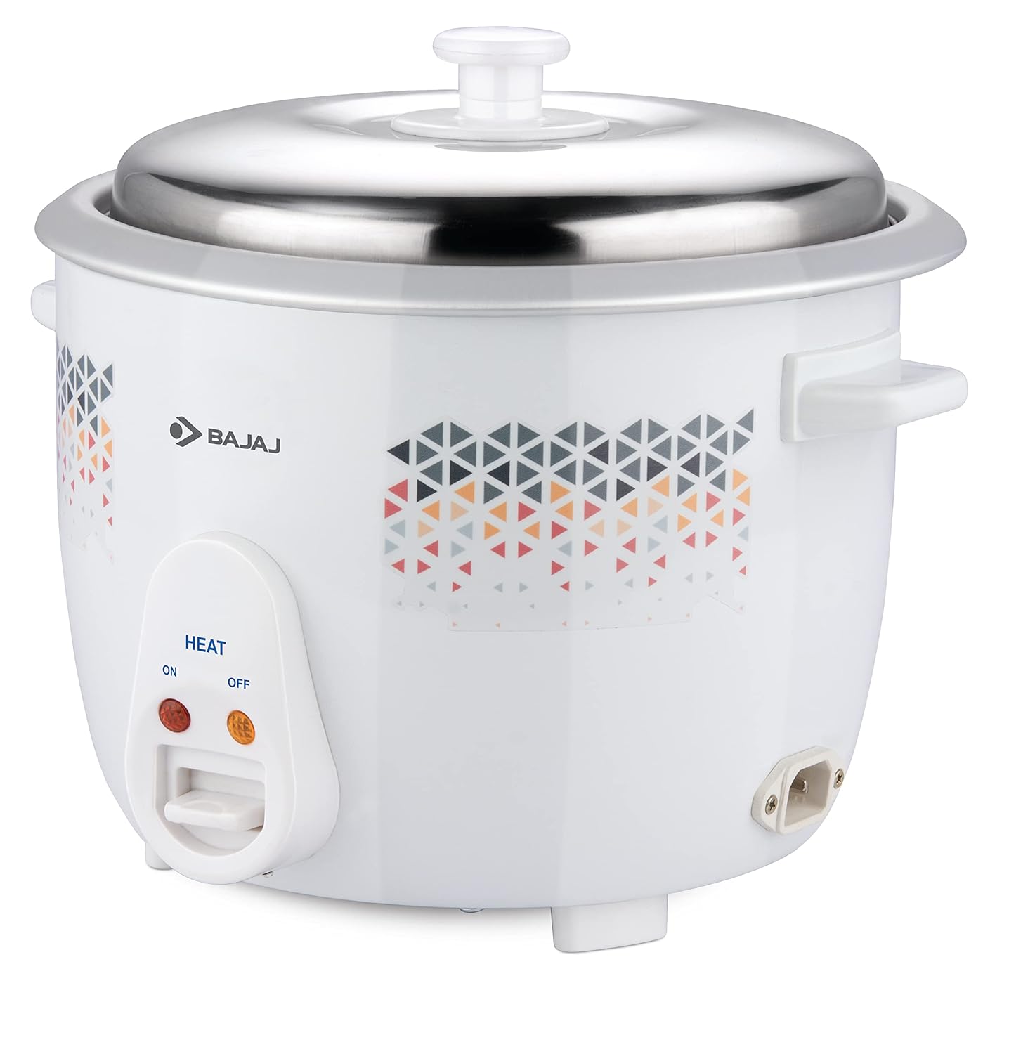 Bajaj RCX 1.8 DLX Rice Cooker, 1.8 Litre, White - Image 3