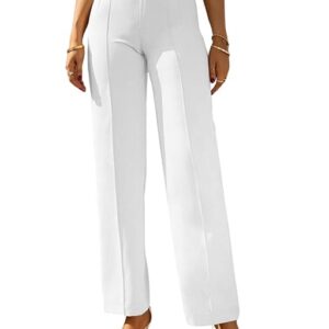 Women Bell Bottom White Trousers